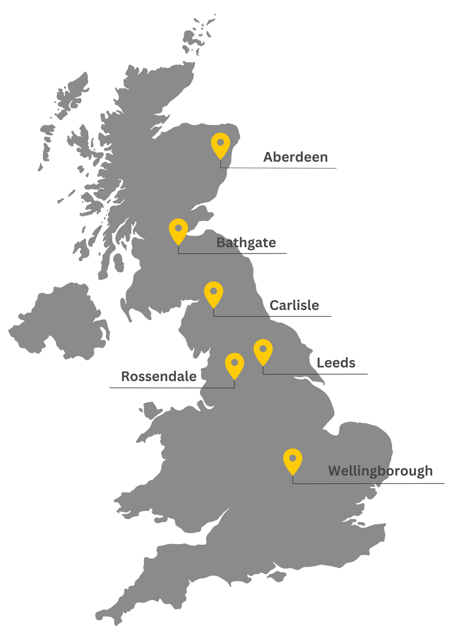 map of buckhurst plant hire depots