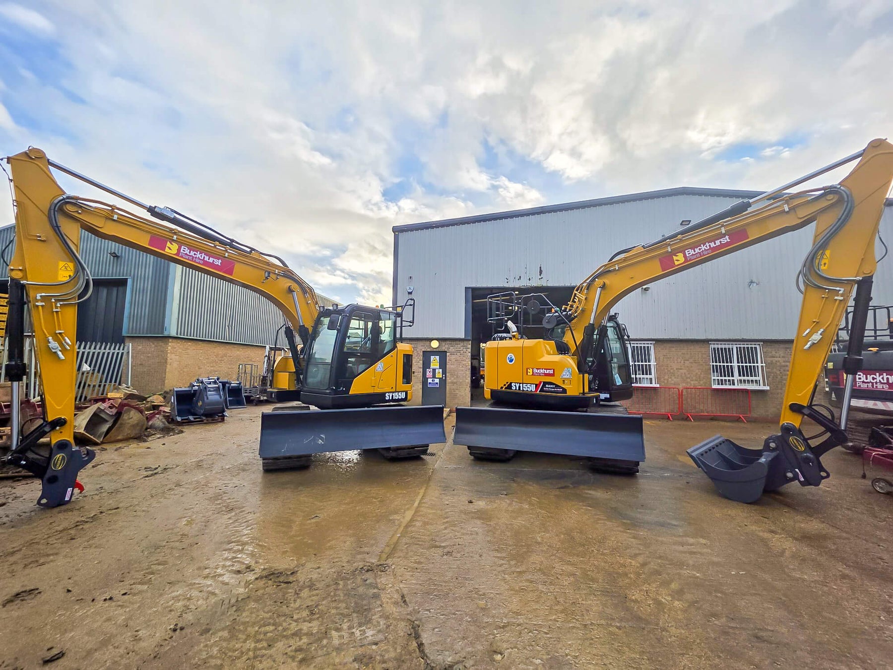 Buckhurst's New SANY SY155U Excavators