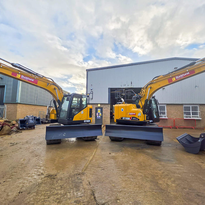 Buckhurst's New SANY SY155U Excavators