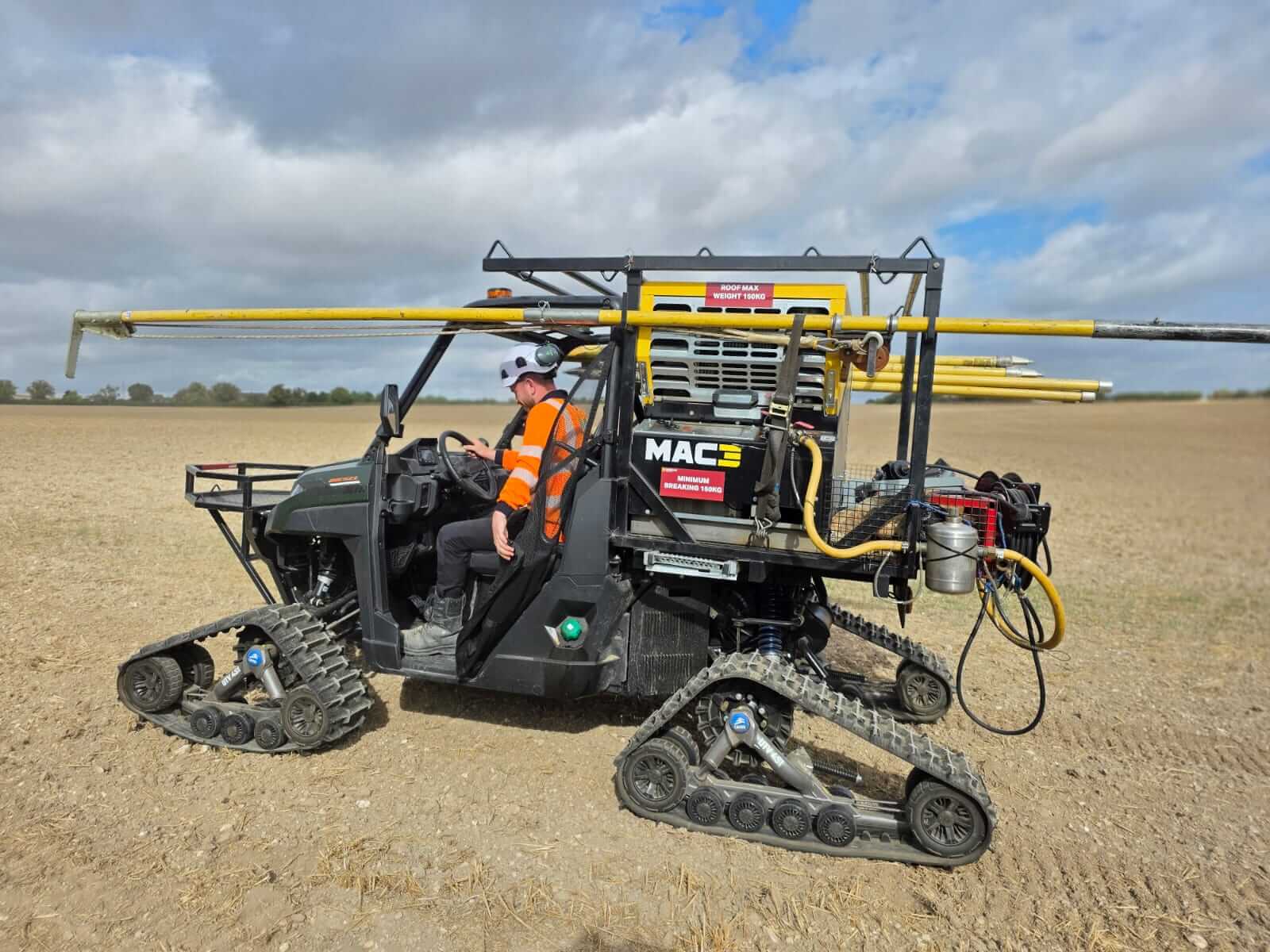 Specialist ATV Hire Supporting Wood Pole Reinforcement Projects