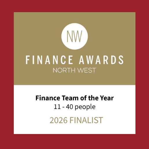 Shortlisted for Finance Team of the Year at the 2026 Robert Walters Finance Awards North West