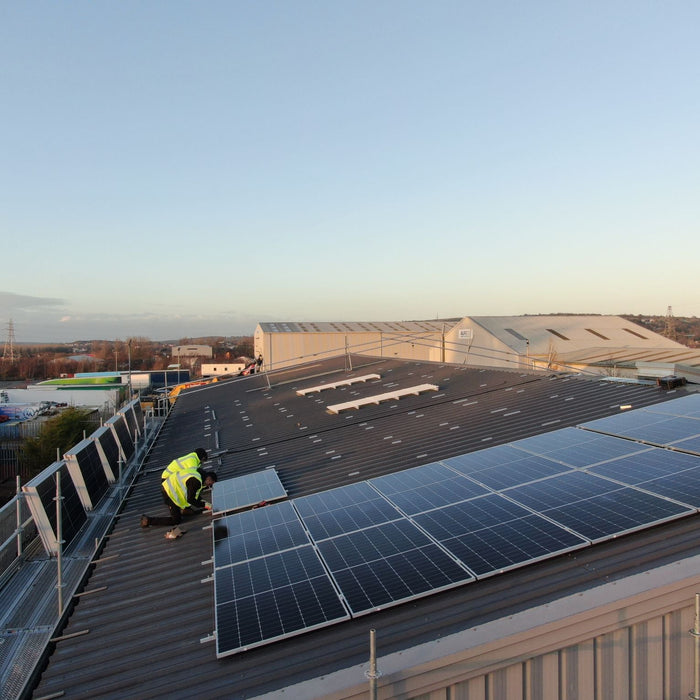 Solar Panel Installation at Bathgate Depot as Part of Buckhurst’s Commitment to Sustainability