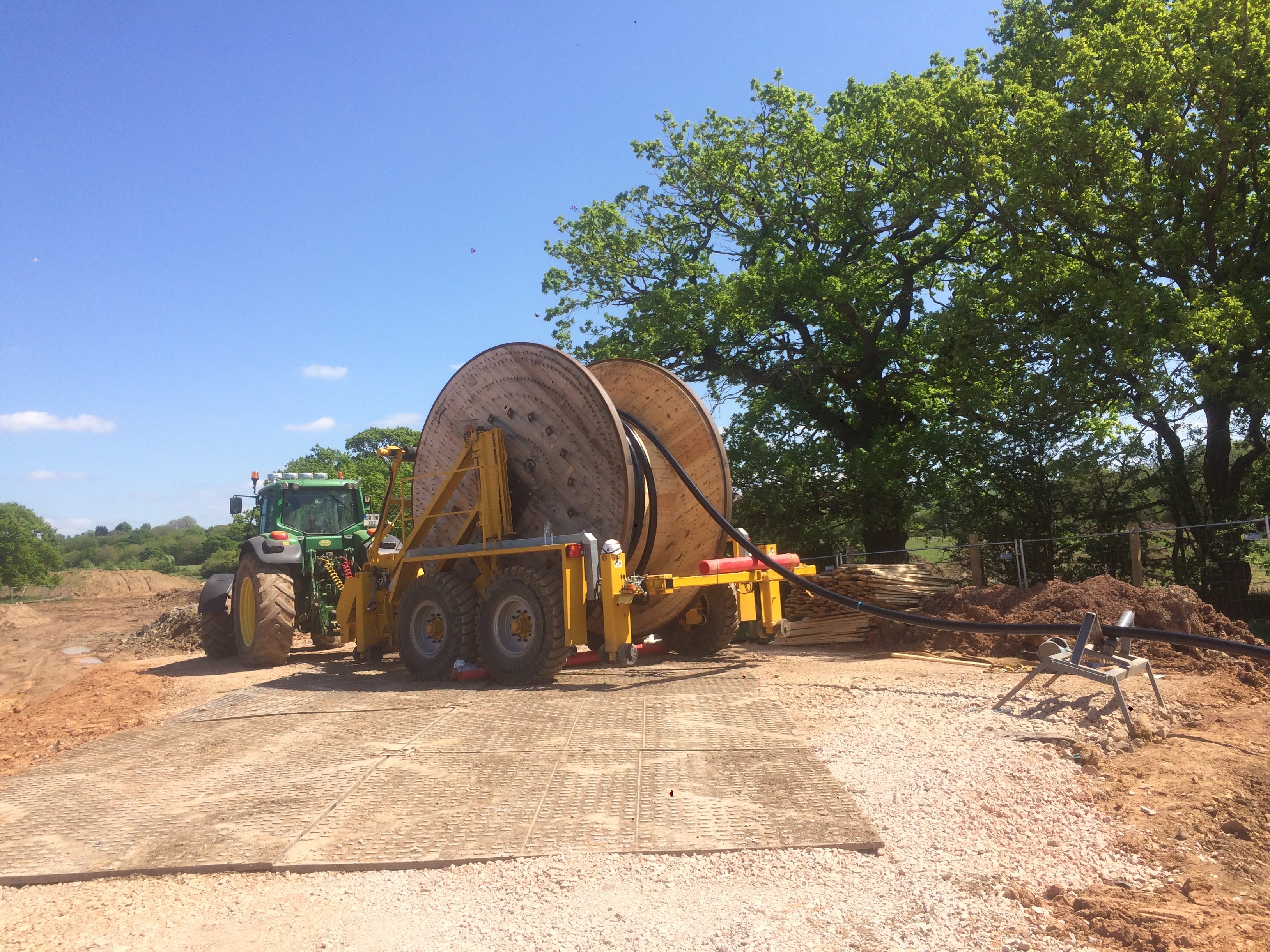 20T Cable Drum Trailer | Buckhurst Plant Hire | Underground Utilities