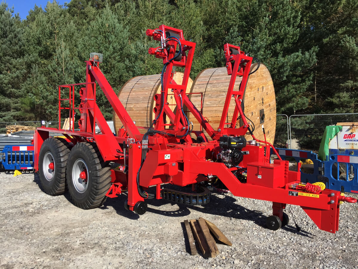 30T Cable Drum Trailer | Buckhurst Plant Hire | Underground Utilities