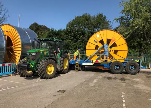 40T Cable Drum Trailer | Buckhurst Plant Hire | Underground Utilities
